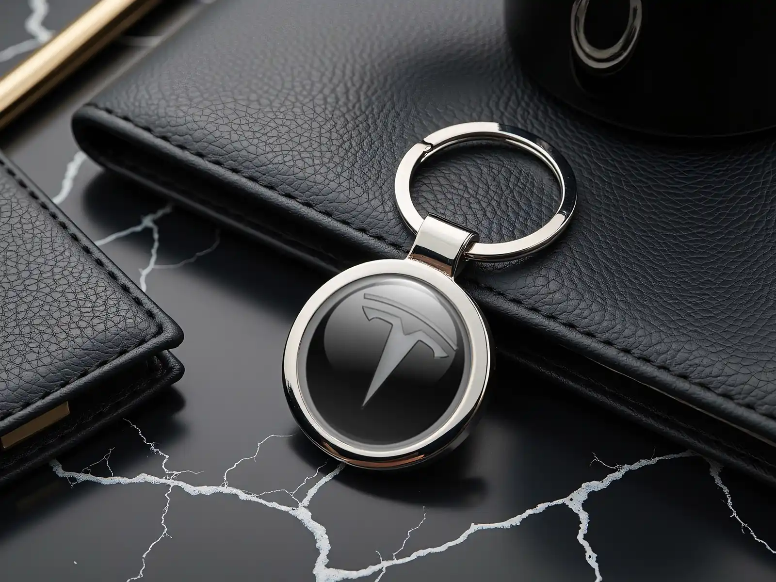 Tesla Llaveros Logo Metal Premium Personalizado